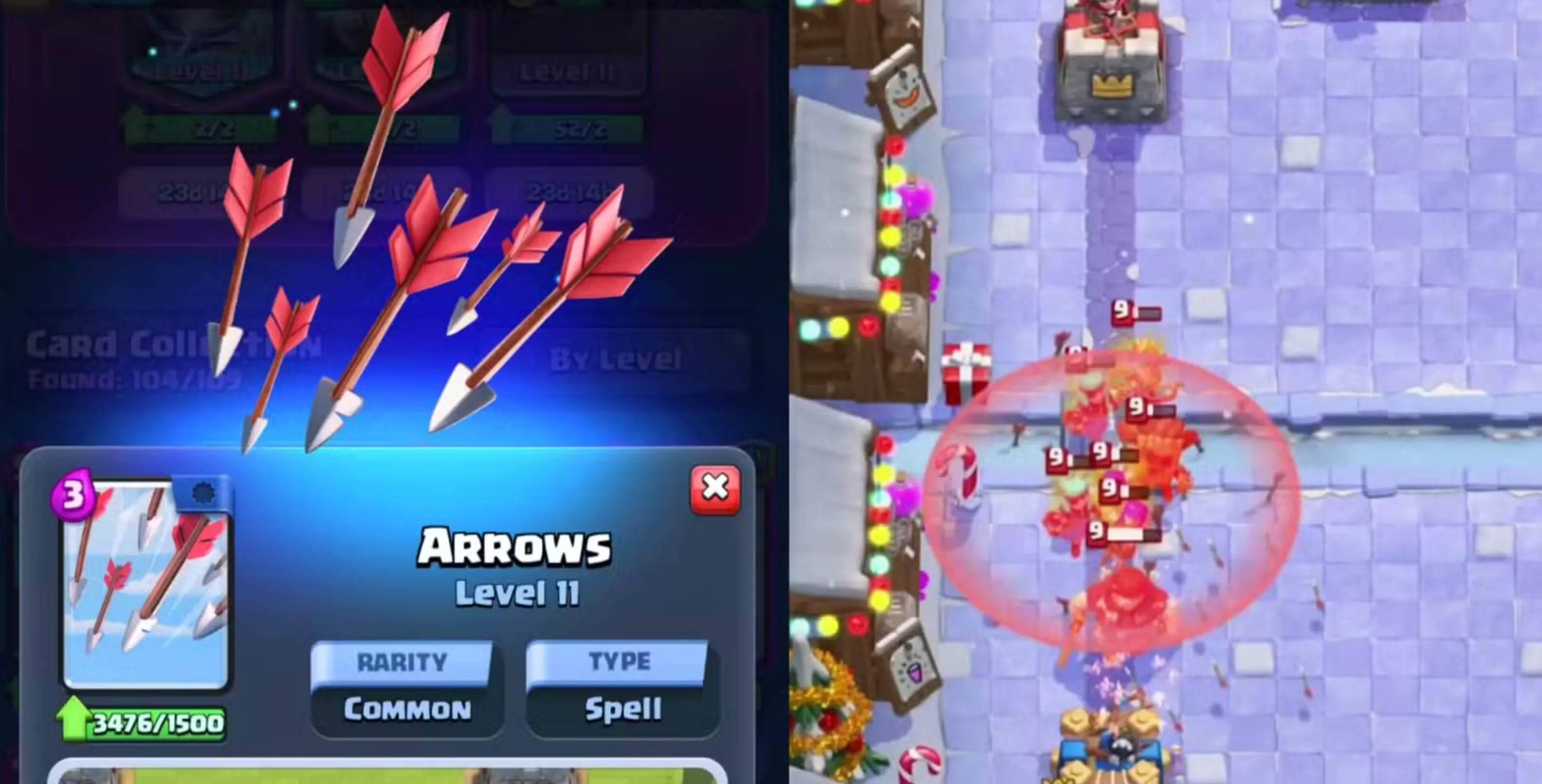 arrows clash royale card
